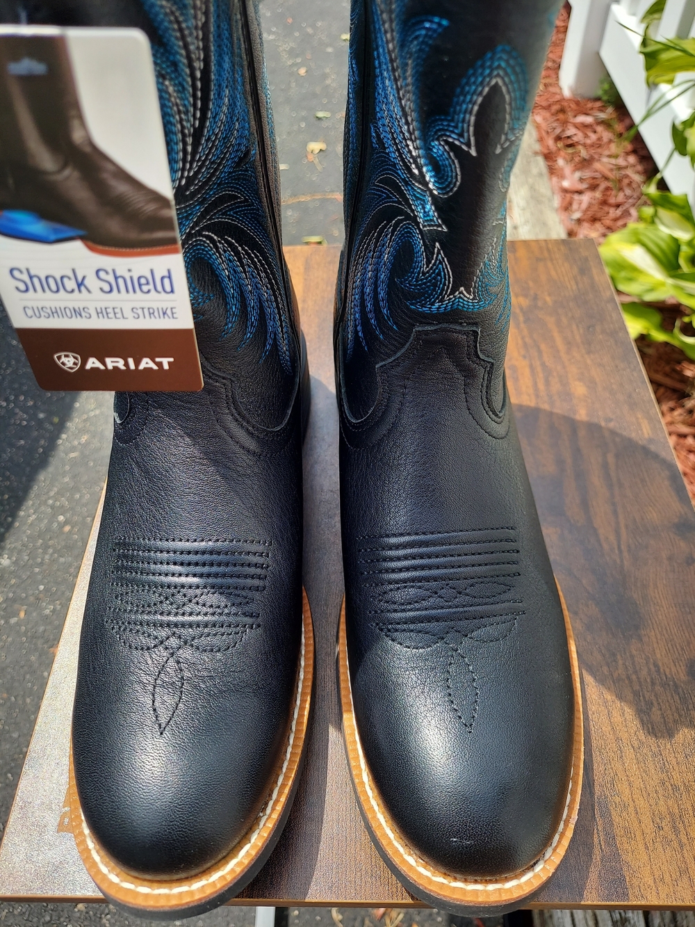 Ariat Ranahan Black Western Cowgirl Boots with Womens Size 9B NWT Rodeo Festival - Picture 13 of 16